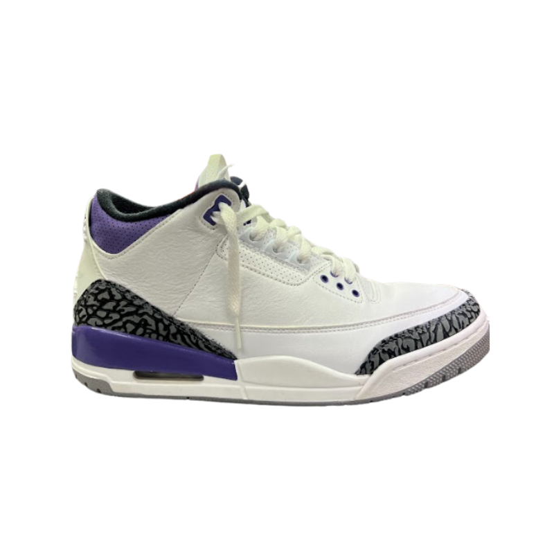 Used Air Jordan 3 Dark Iris 9