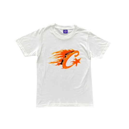 Corteiz Flame C Starz T-Shirt White