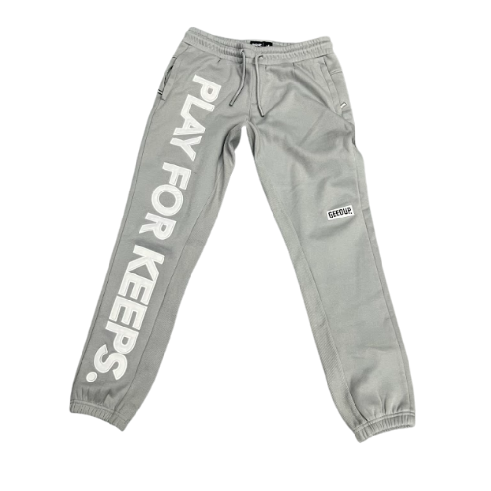Pre-Owned Geedup Trackpants 'Grey/White'