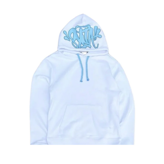 SYNA White/Blue Tracksuit Hoodie
