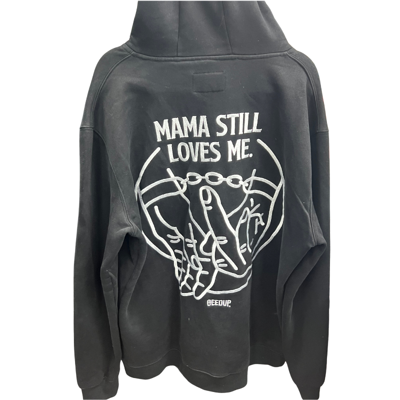 Pre-Owned Geedup Hoodie Mama Still Loves Me 'Black'