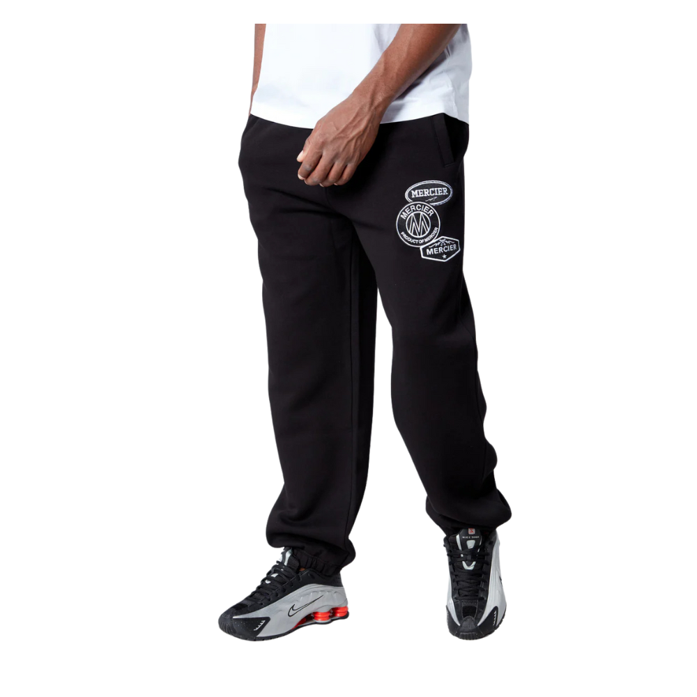 Mercier Black Relaxed OG Mono Joggers