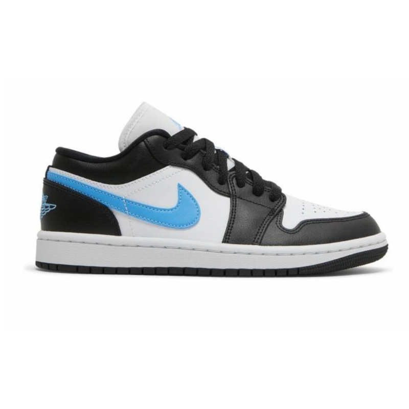 Jordan 1 Low Black University Blue White Women's