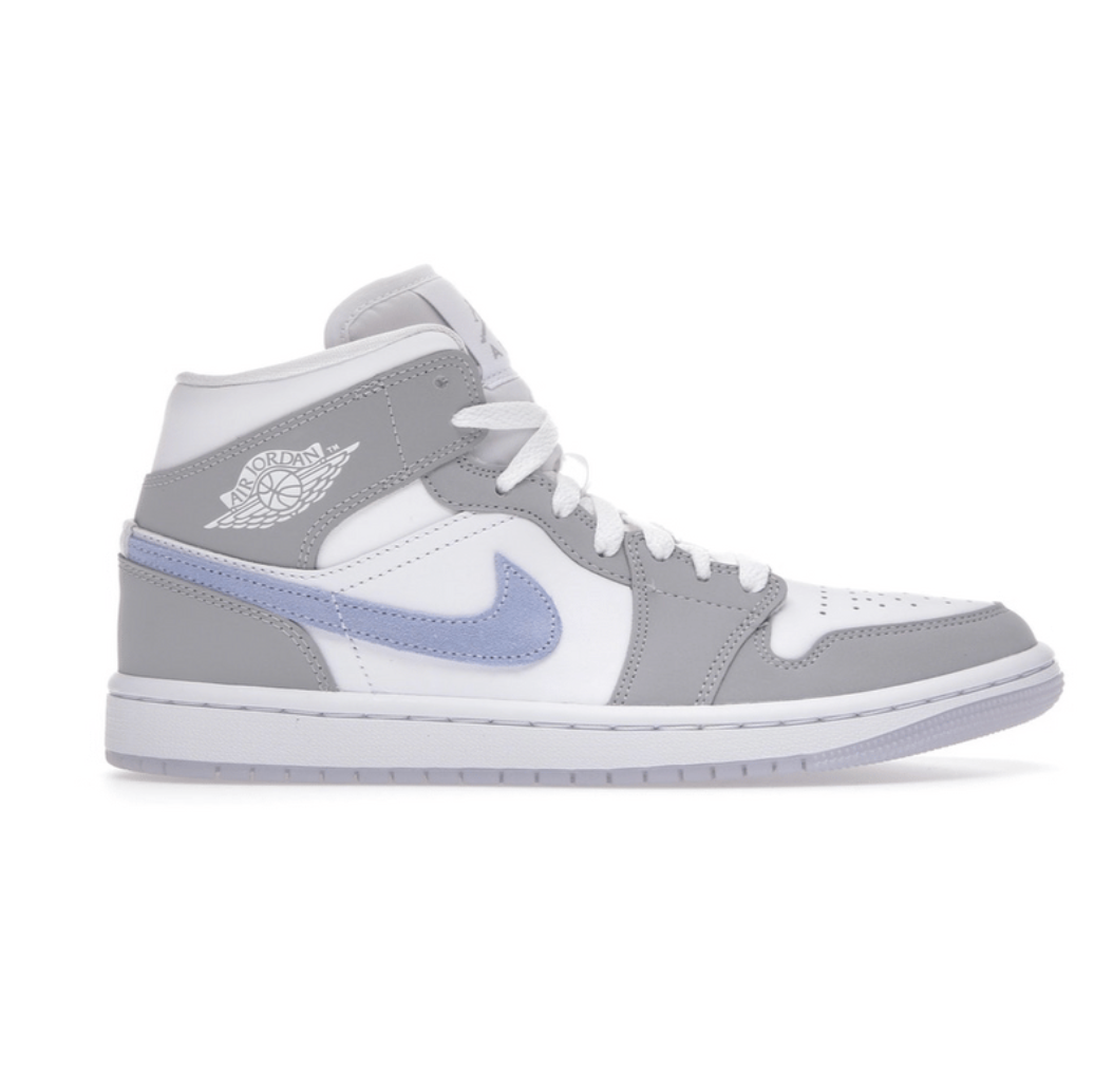 Jordan 1 Mid Wolf Grey Aluminum Women's