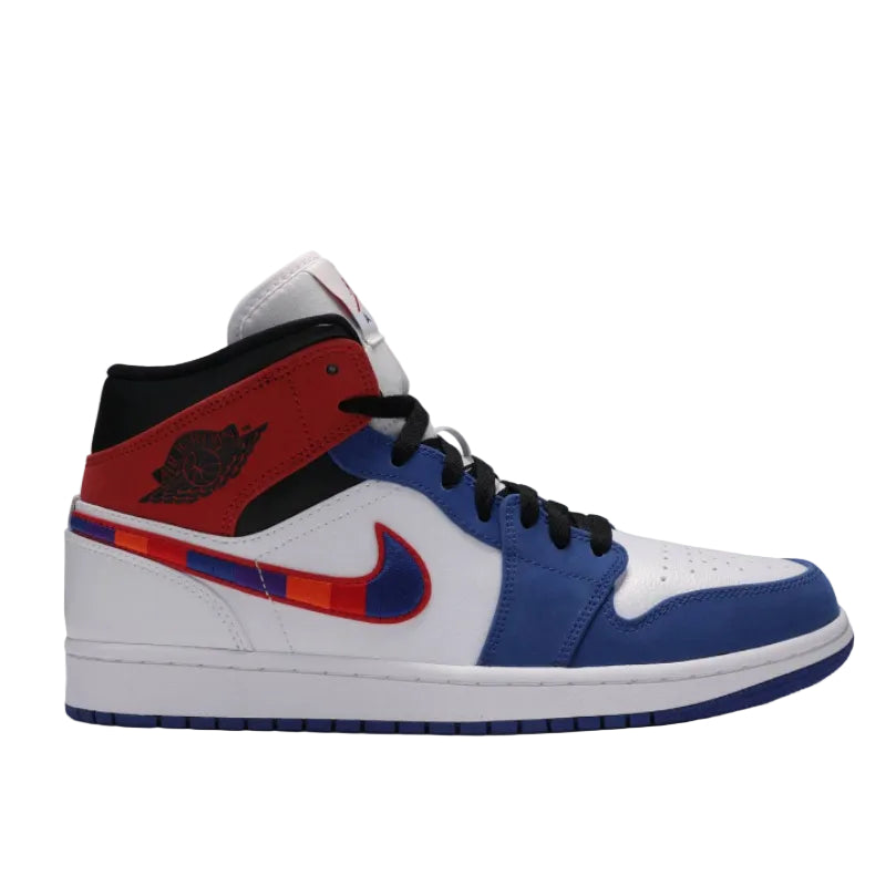 Jordan 1 Mid 'Multi-Colour Swoosh'