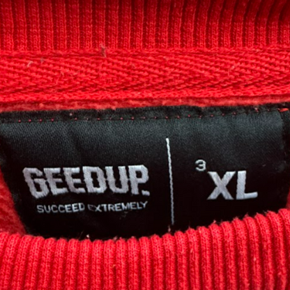 Used Geedup Sportsman Crewneck Red White