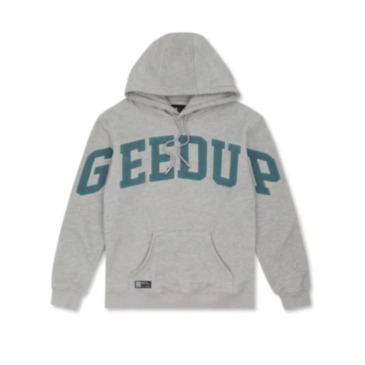 Team Logo Hoodie 'Grey Marle Aqua'