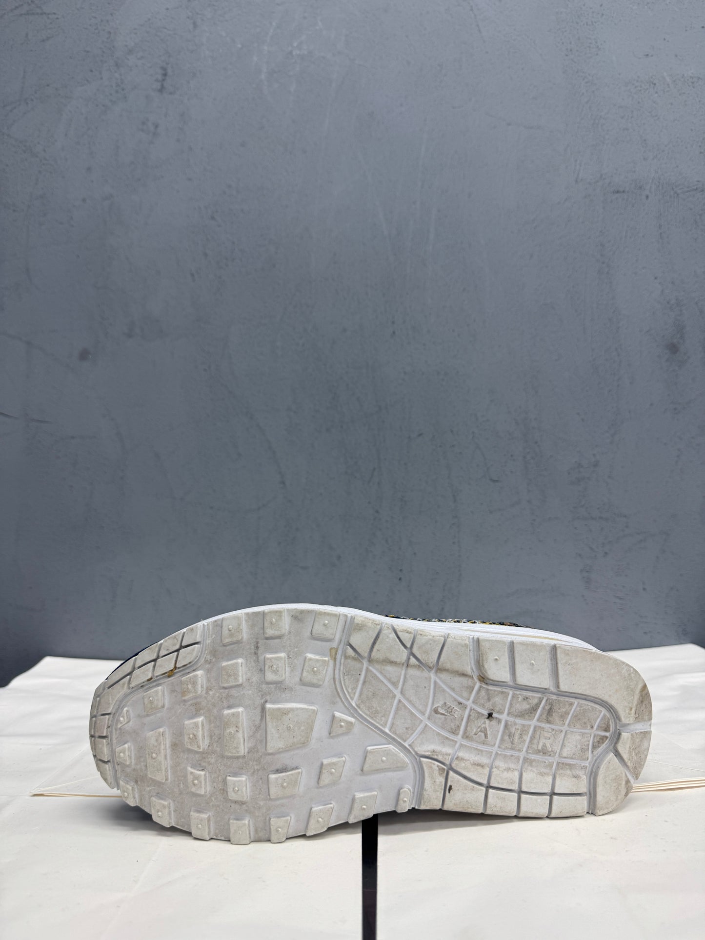 Used Air Max 1 Premium Denim Leopard US Men's 6.5 - Women's 8