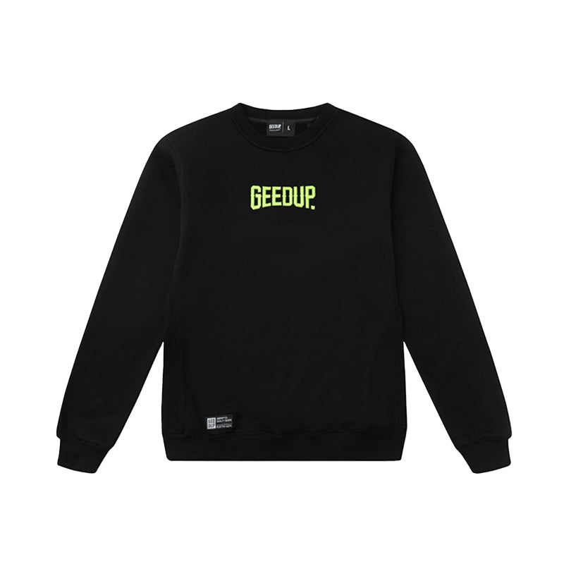 Geedup Always Neighbourhood Crewneck 'Black/Hyper Green'