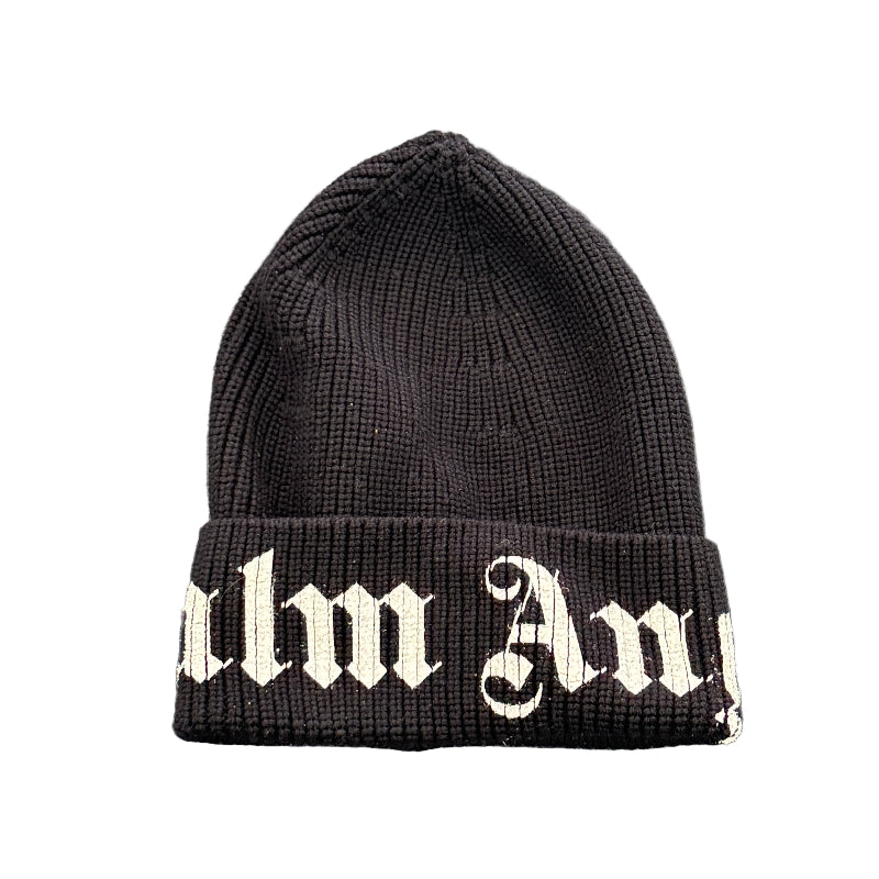 Used Black White Beanie O/S