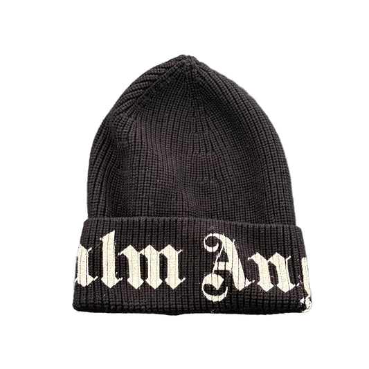 Used Black White Beanie O/S