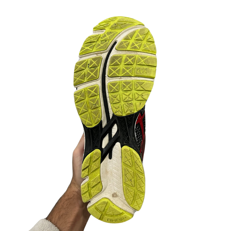 Used ASICS Gel-Kayano 19 'Black/Red/Green' 45787