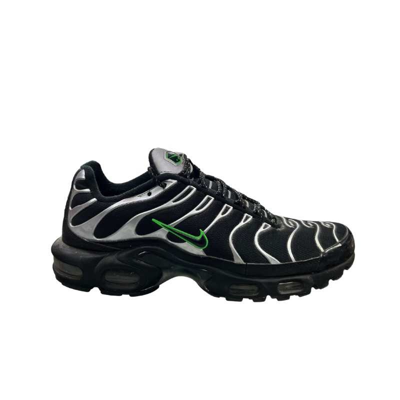 Used Nike Air Max Black Silver Green Snake 45786
