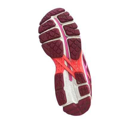 Used Women’s GEL- Kayano 22 Deep Ruby White Pink Glow 9.5