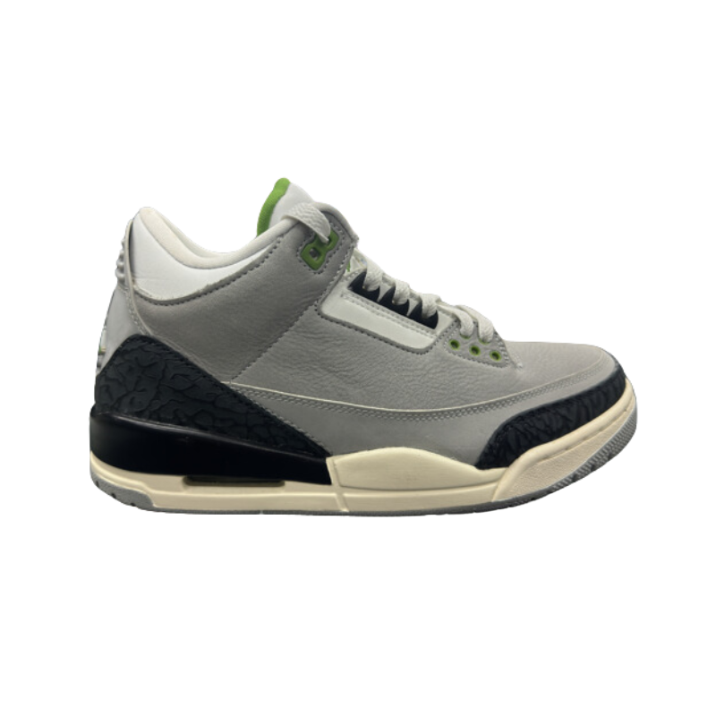 Used Jordan 3 Retro Chlorophyll US Men's 7 - Women's 8.5