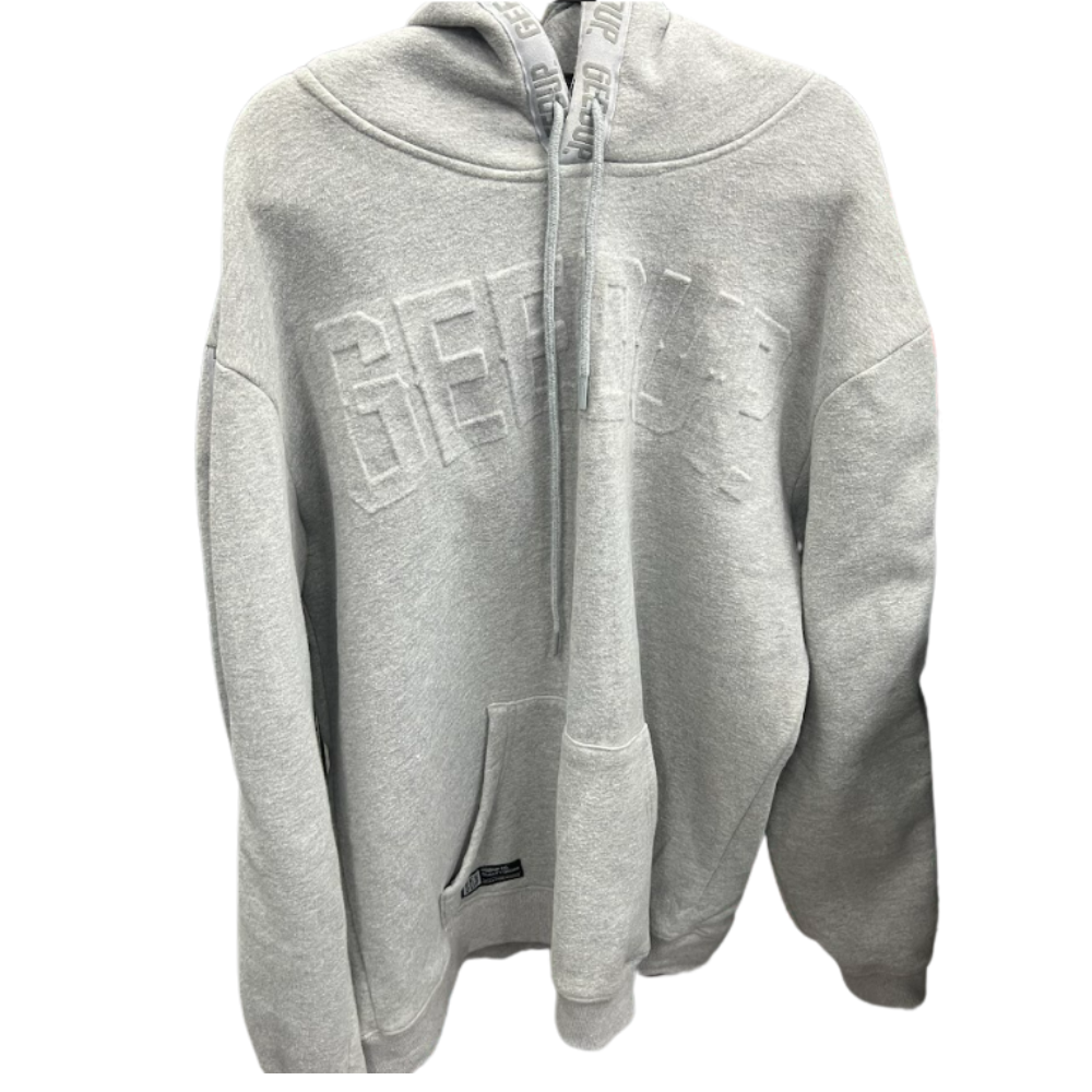 Pre-Owned Geedup Printed Logo Hoodie 'Grey'