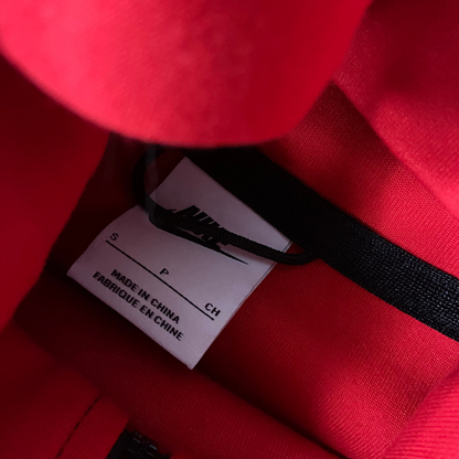 Used Nike Tech Fleece Jacket Red/Black Hoodie S