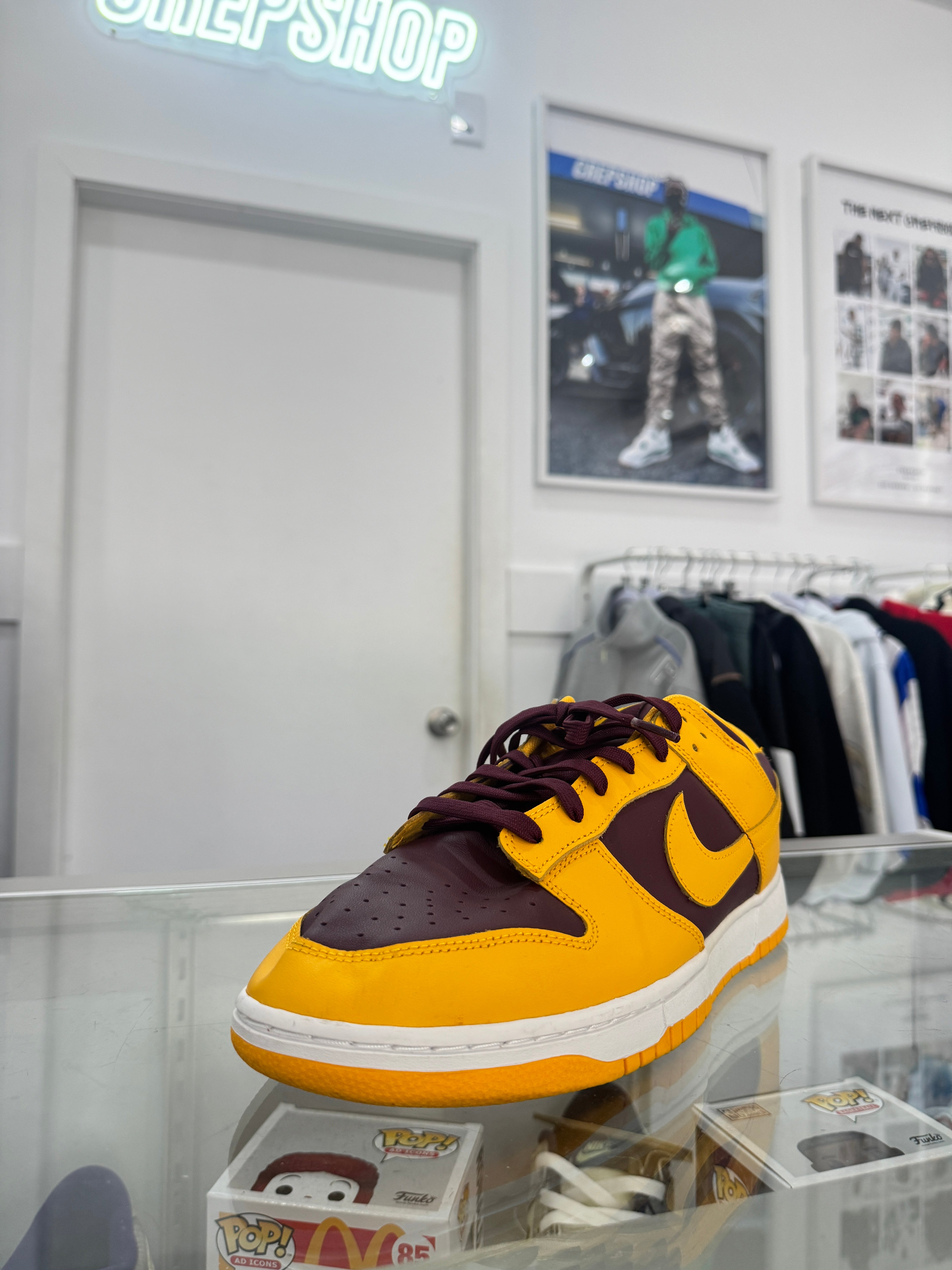 Used Nike Dunk Low 'Yellow/Maroon'