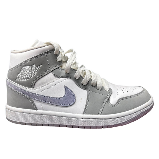 Used Jordan 1 Mid Wolf Grey Aluminium WMNS 7