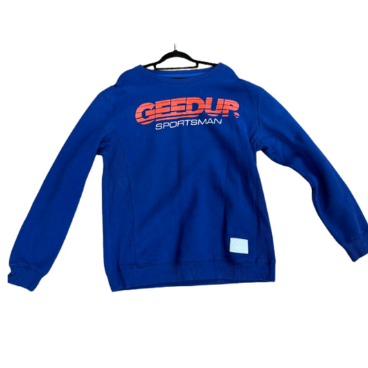 Pre-Owned Geedup Sportsman Crewneck 'Navy Blue/Orange'