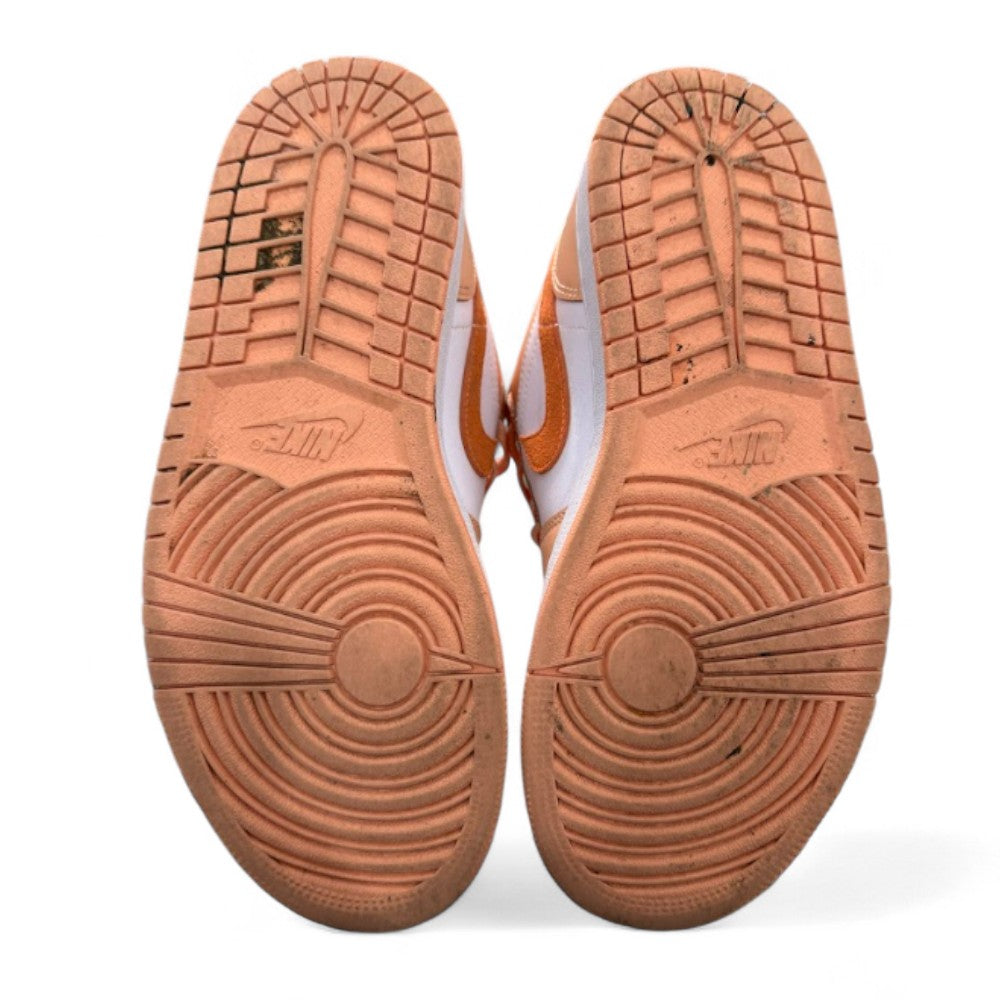 Used Air Jordan 1 Low Sunset Haze Bright Citrus US Men's 9 - Women's 10.5