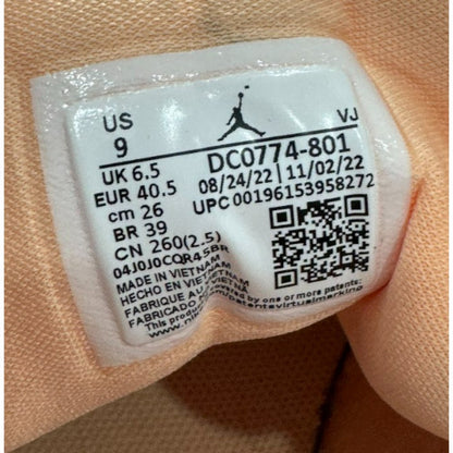 Used Air Jordan 1 Low Sunset Haze Bright Citrus US Men's 9 - Women's 10.5