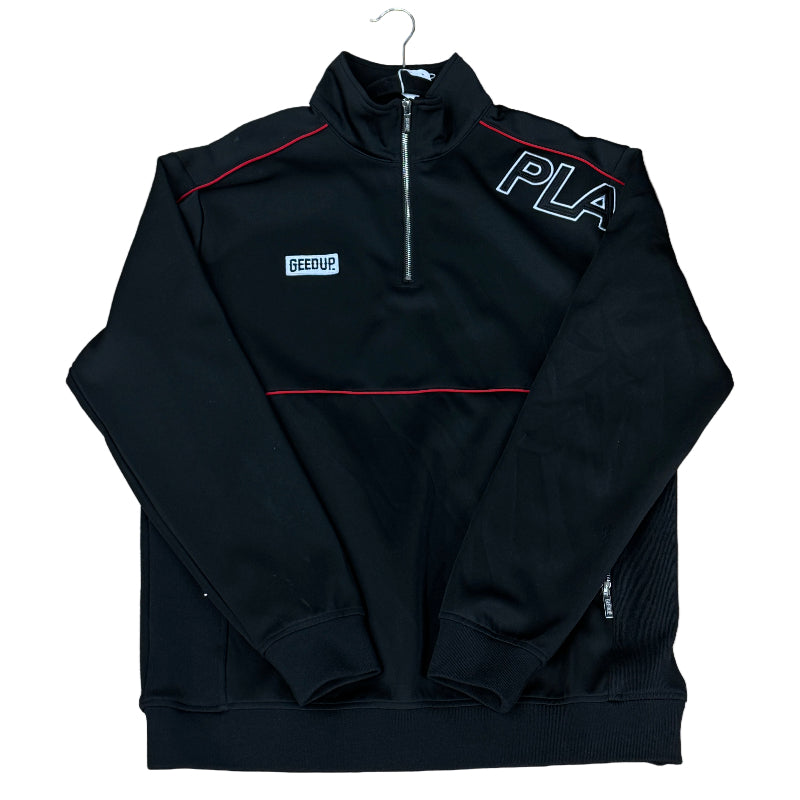 Used Quarter Zip Black Red XL