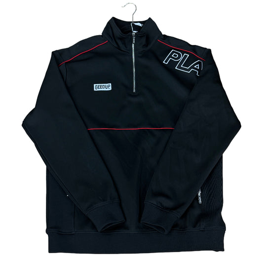 Used Quarter Zip Black Red XL