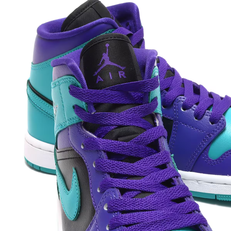 Jordan 1 Mid Black Grape Women's