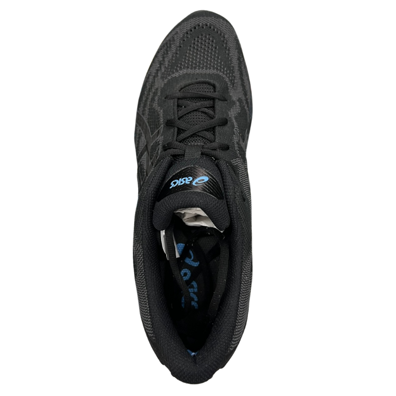 Used ASICS Gel FF Blast 'Black/Blue Splatter' 12W