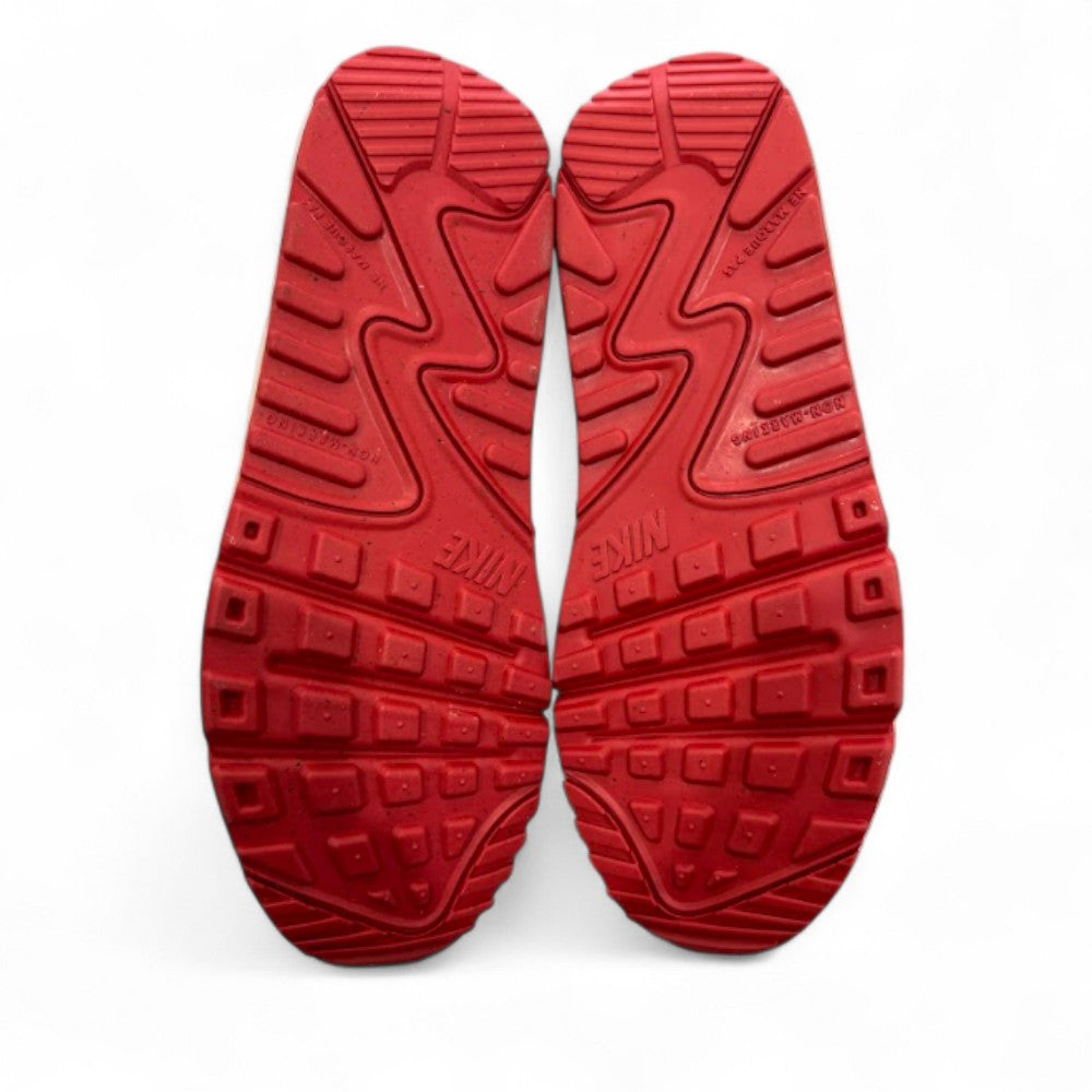 Used Air Max 90 Leather GS Track Red US 7Y - Women's 8.5