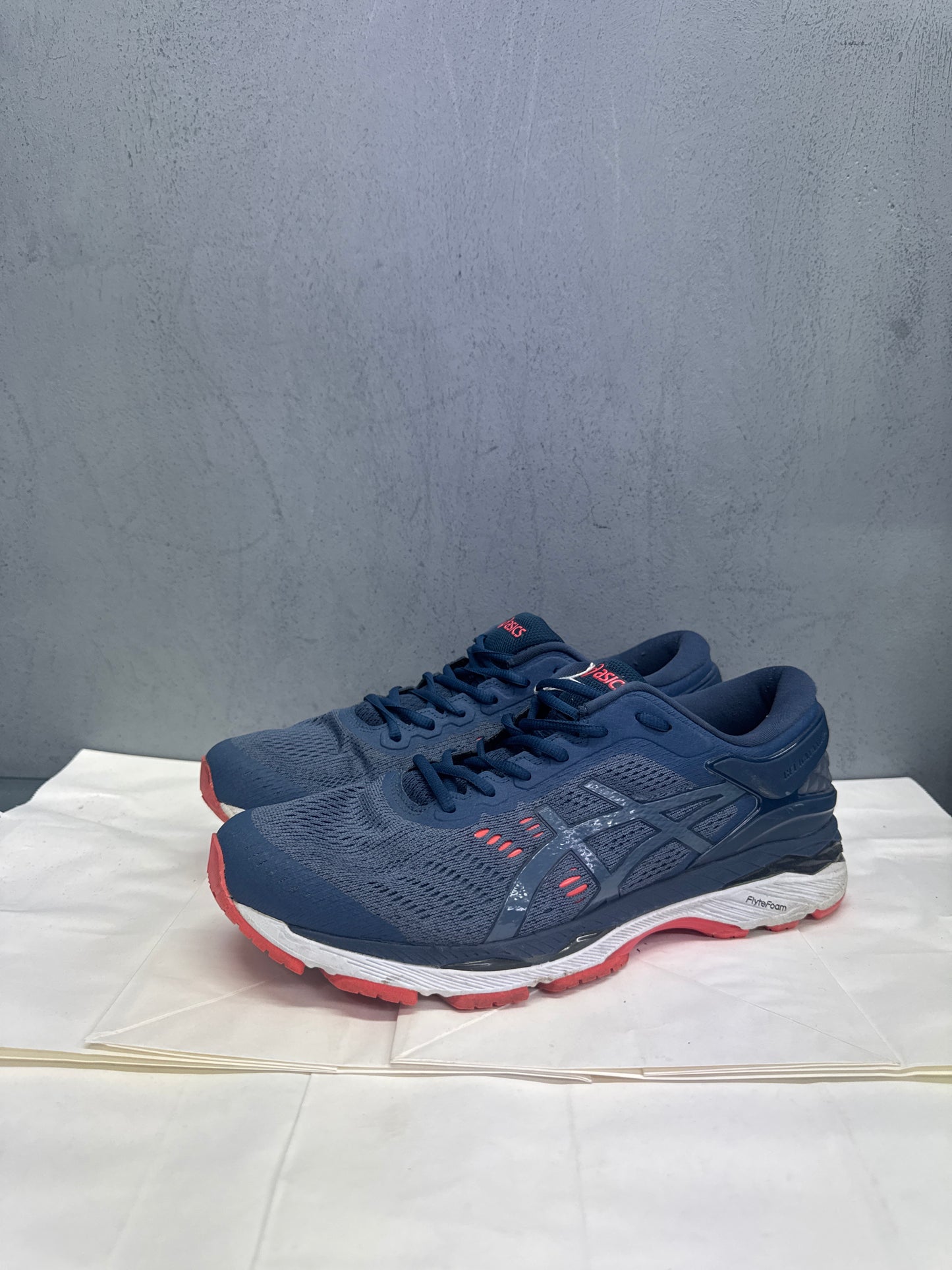 Used GEL-Kayano 24 Indigo Blue Orange US Men's 10 - Women's 11.5