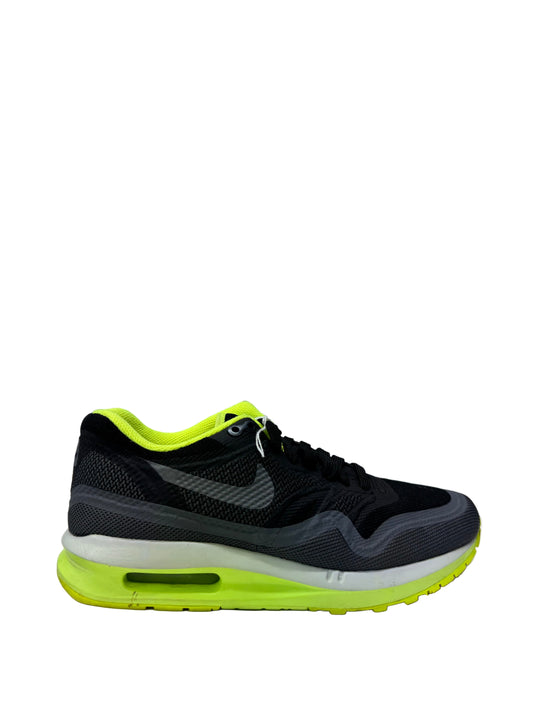 Used Air Max 1 Black Volt Green US Women's 7 - Men's 5.5