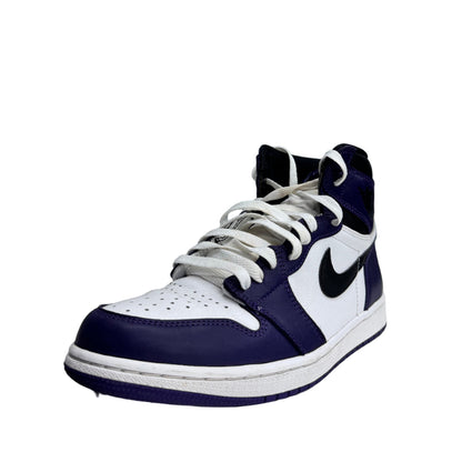 Used Jordan 1 Retro High Court Purple White US Men's 10 - Women's 11.5