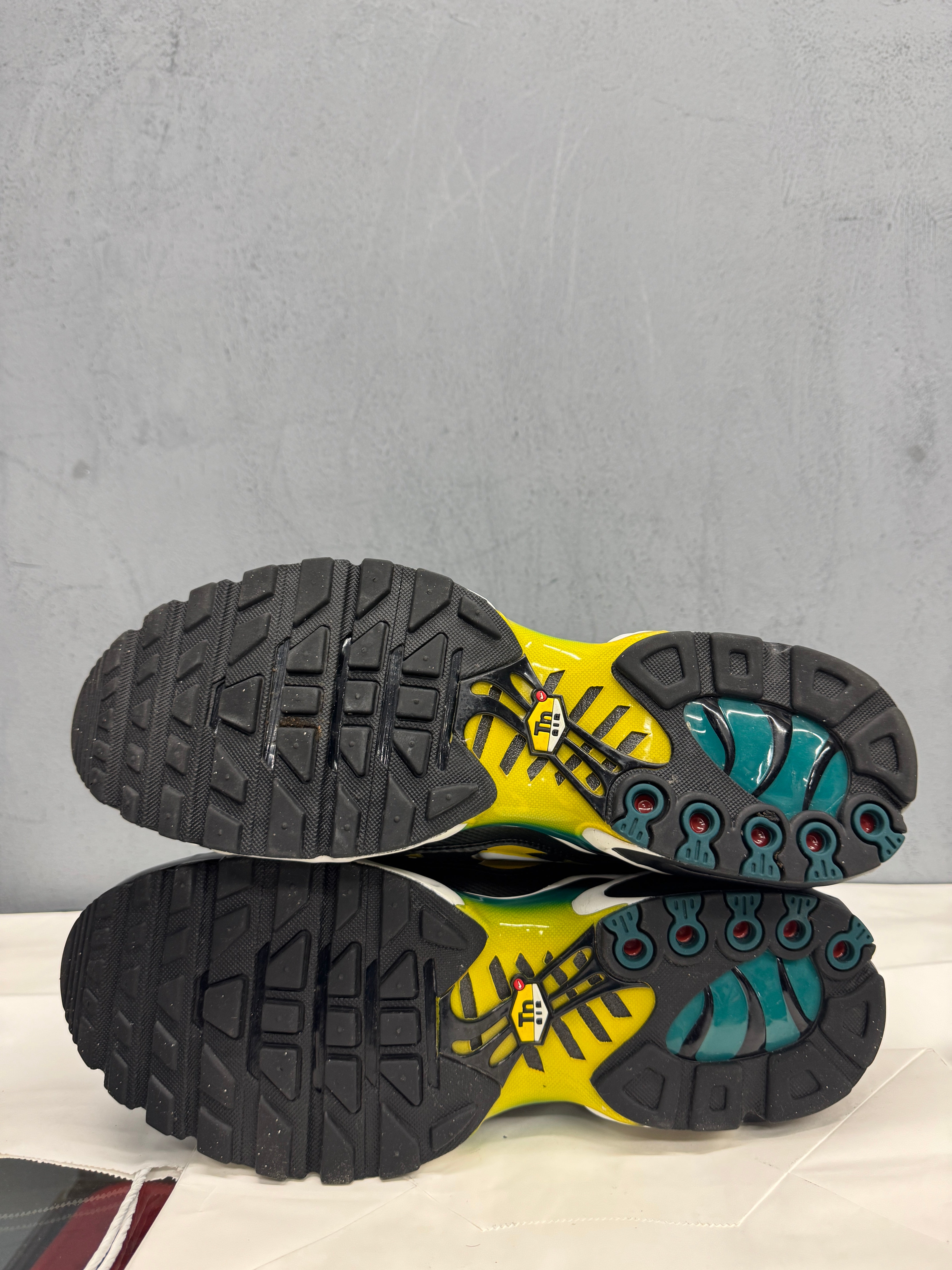 Used Nike Air Max Plus TN 'Black University Gold Spruce'