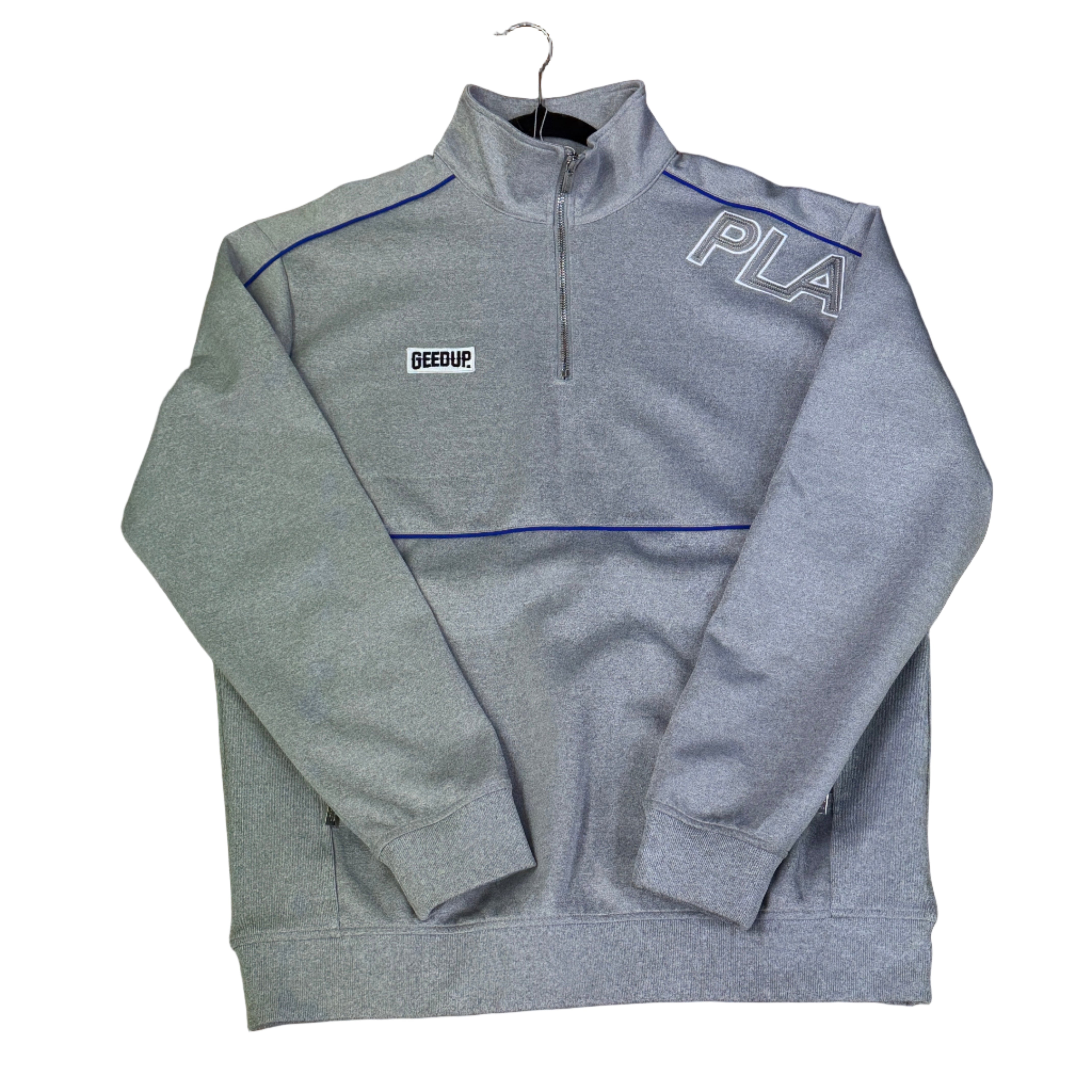 Used Quarter Zip Grey Blue