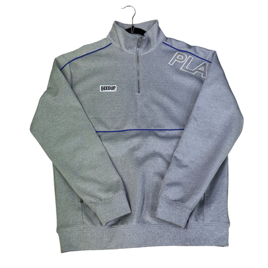 Used Quarter Zip Grey Blue Multiple Sizes