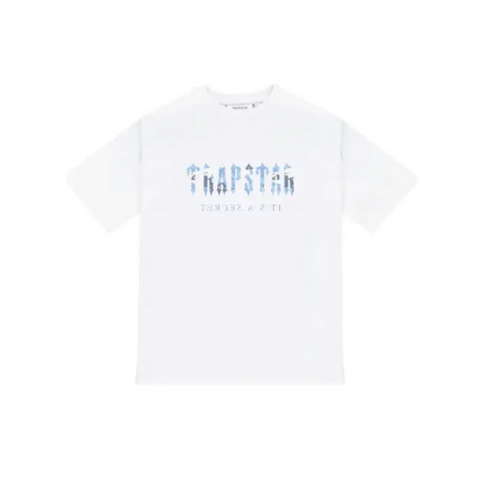 Decoded Blue Camo T-Shirt White