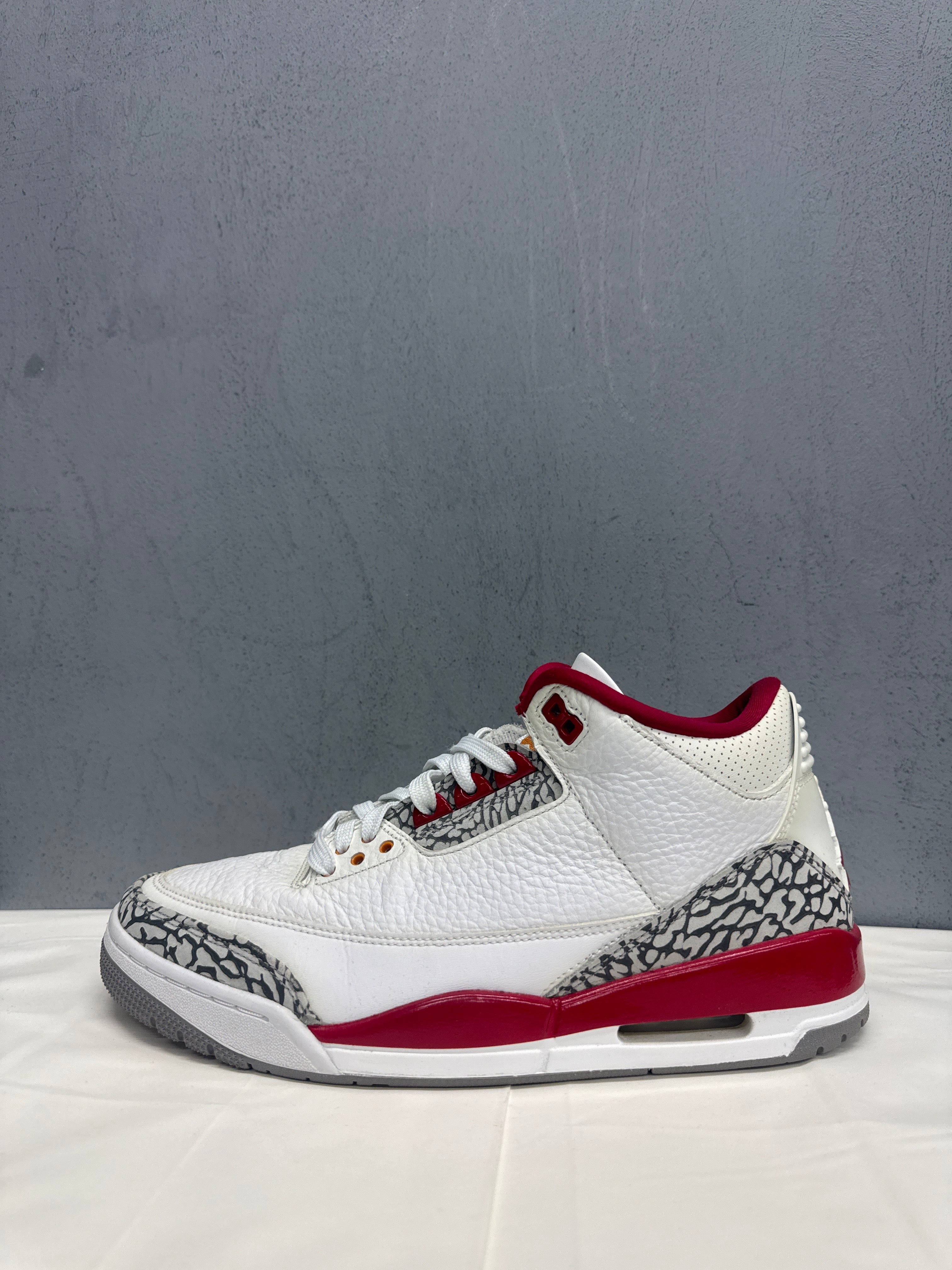 Used Air Jordan 3 Retro Cardinal Red