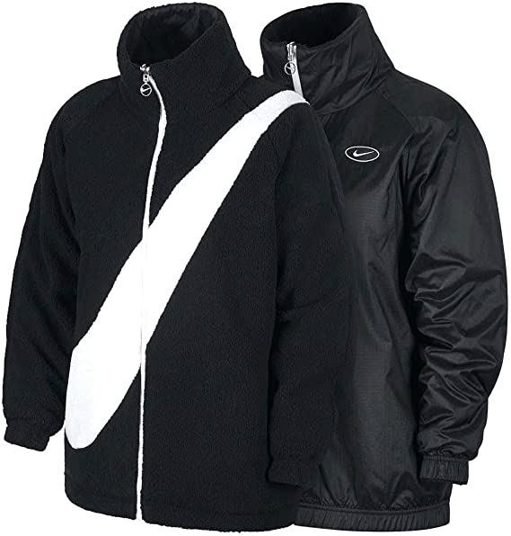 Nike Women's Swoosh Jacket  'Black Sail' (Reversible)