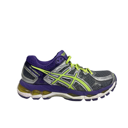 Used GEL-Kayano 21 Silver Purple Womens US Women's 8.5 - Men's 7