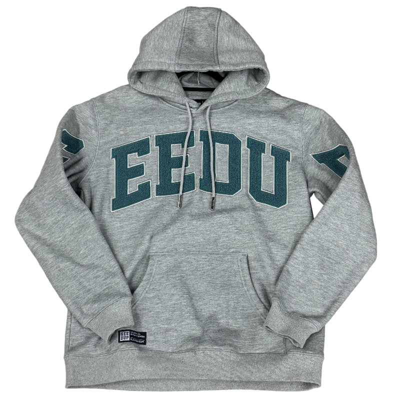 Used Team Logo Grey Blue Marble Hoodie L