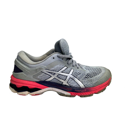 Used GEL-Kayano 26 Grey Pink Women's US Women's 9 - Men's 7.5