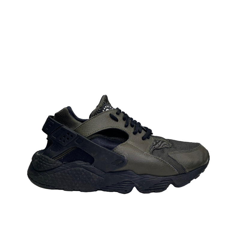 Used Air Hurachie Khaki Black US Men's 12 - Women's 13.5