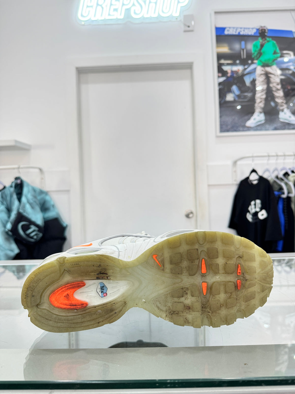Used Nike Air Max Tailwind 4 White Orange