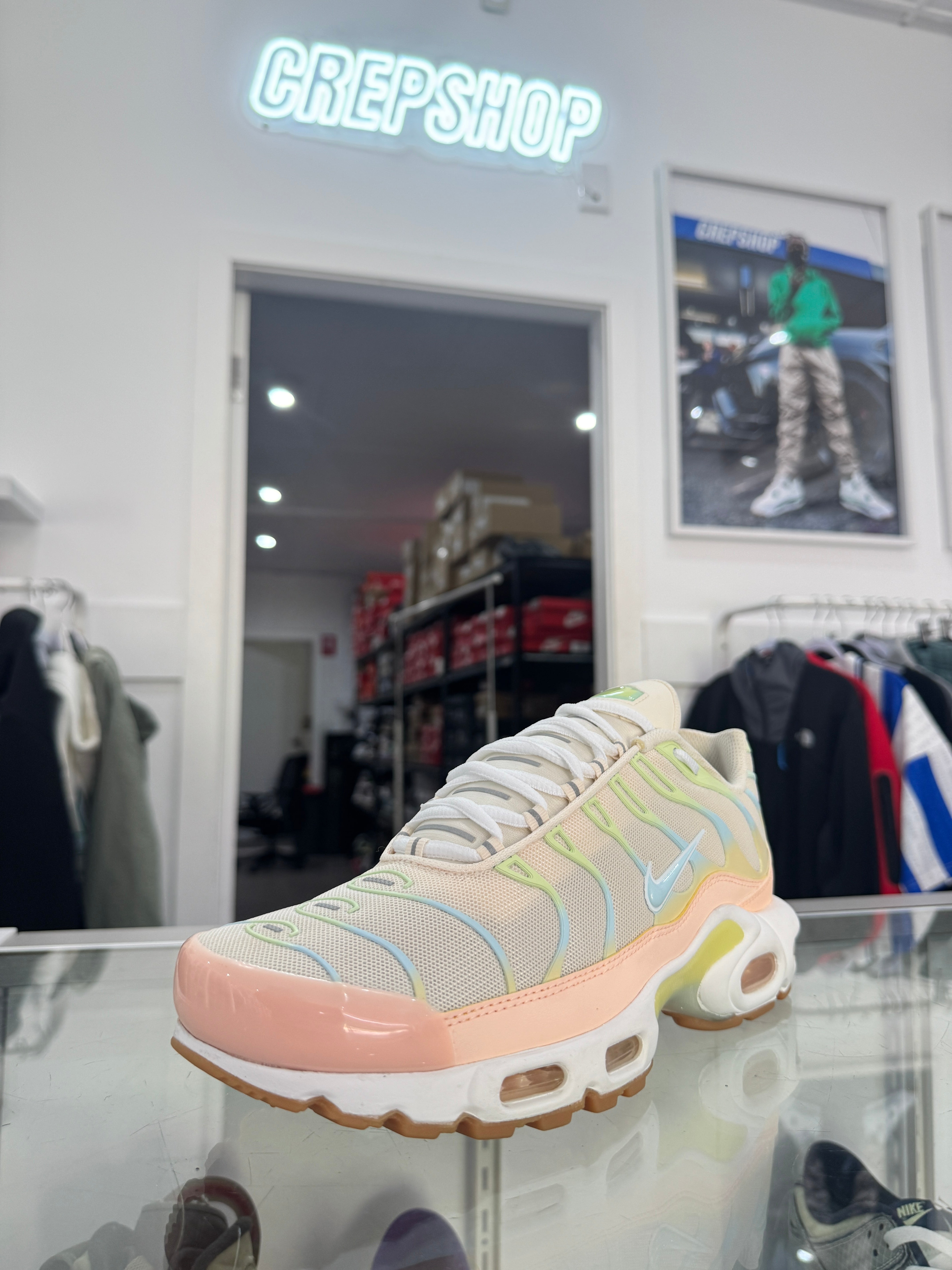 Used Womens Nike Air Max Plus TN Crimson Tint Pale Ivory