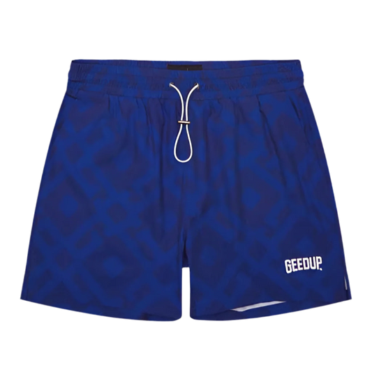 Geedup Monogram Swin Shorts 'Blue'