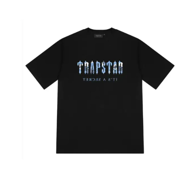 Decoded Blue Camo T-Shirt Black