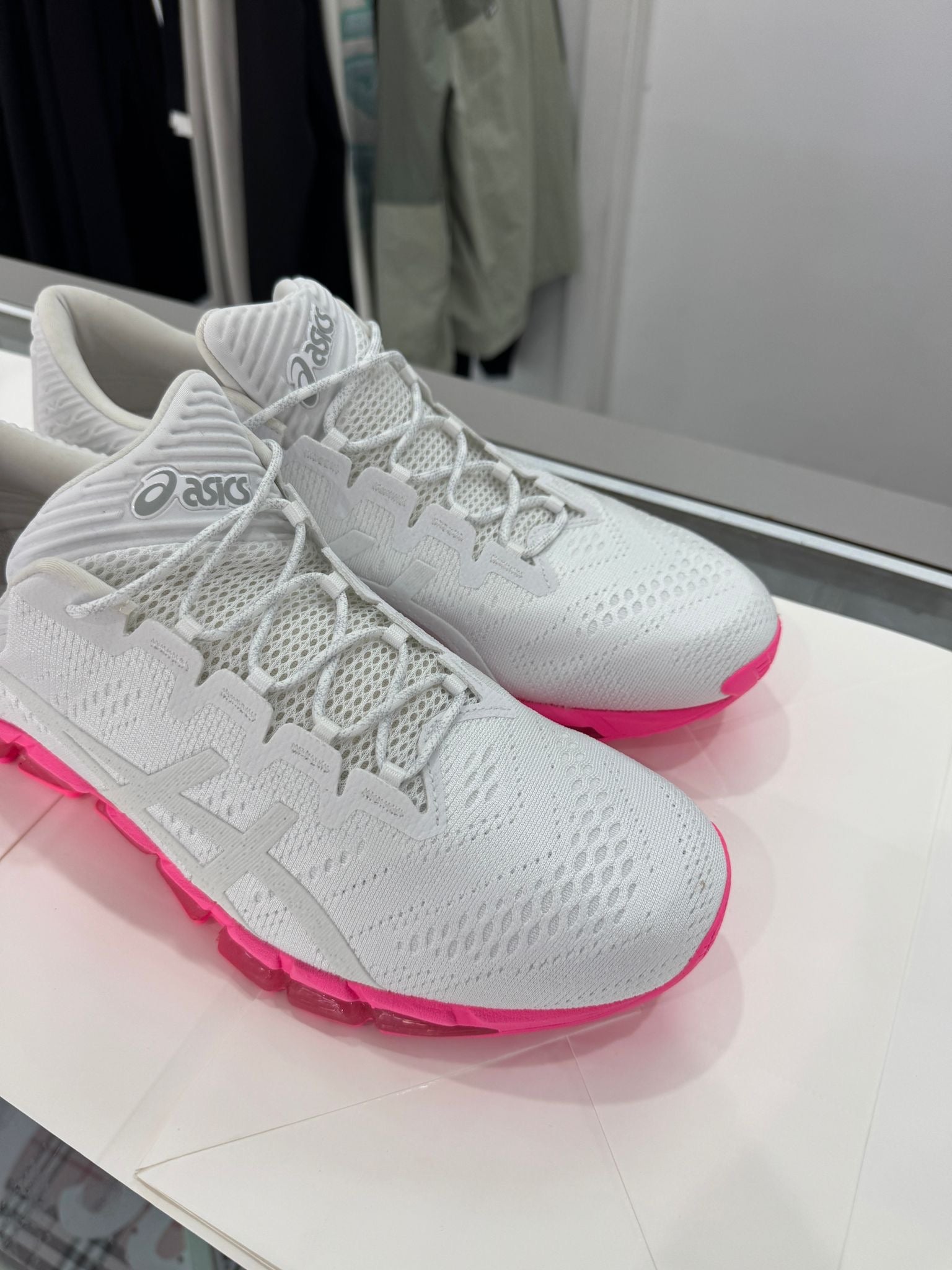 Used Mens Asics Gel-Quantum 360 5 JCQ White/Hot Pink