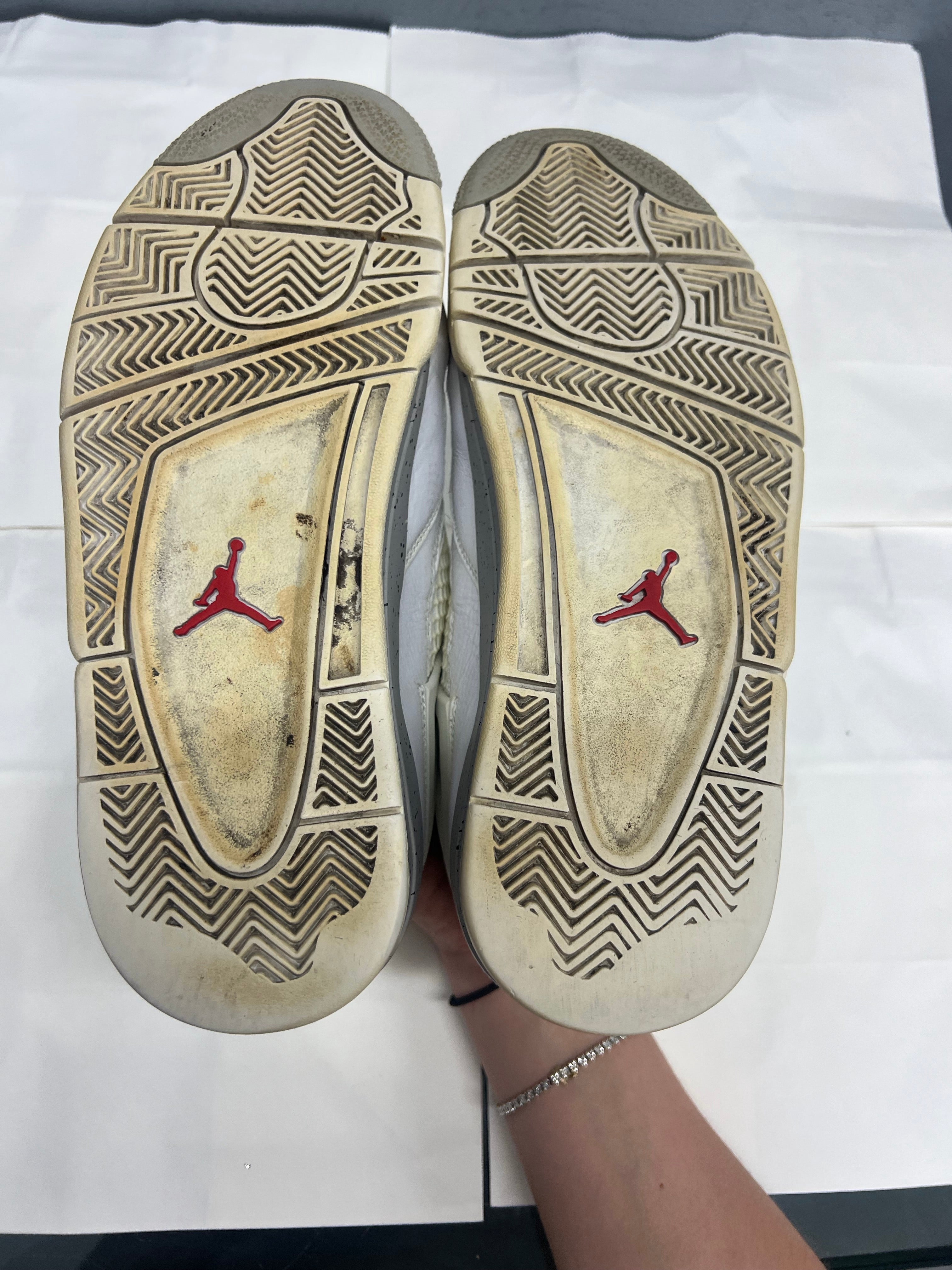 Used Air Jordan 4 Retro White Oreo